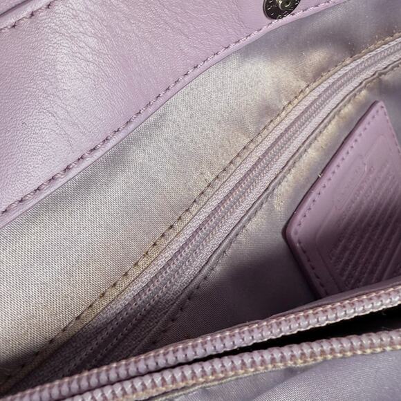 Coach Penelope Lavender Leather Shoulder Bag - Picture 13 of 14